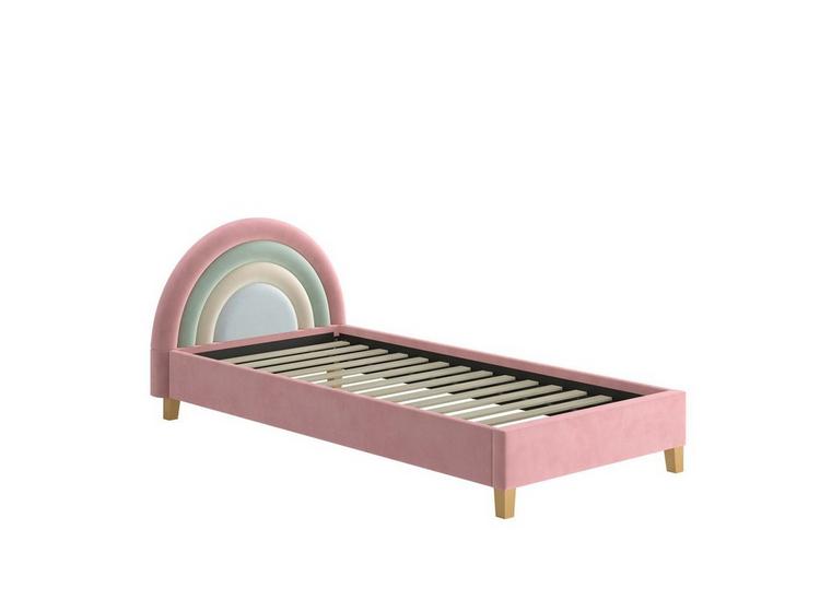 Rainbow Kids Velvet Finish Bed Frame Dreams Ireland