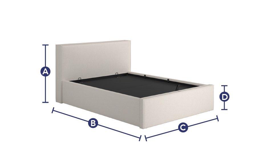 Bethany Upholstered Ottoman Bed Frame | Dreams Ireland